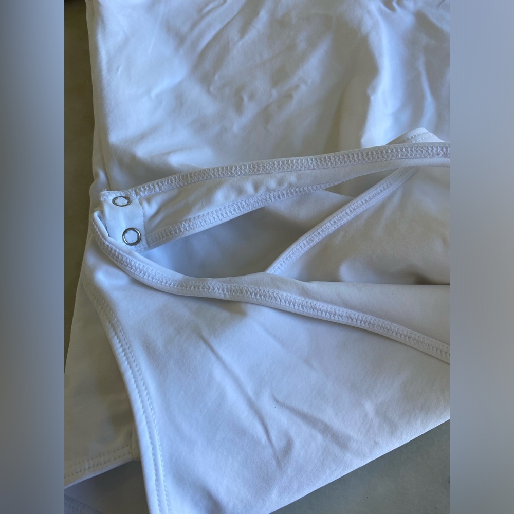 New! Anthropologie second skin by RD style valentina bodysuit white size large - Picture 9 of 9